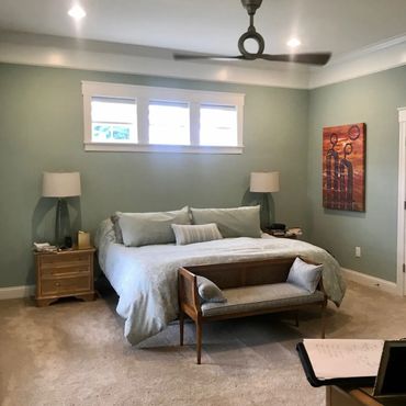 Before: Bedroom ready for a refreshed and cohesive new design