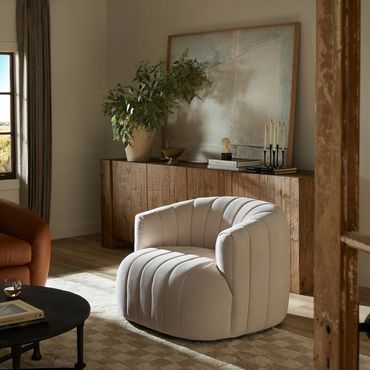 Transitional furniture near me, fun swivel chair, four hands furniture