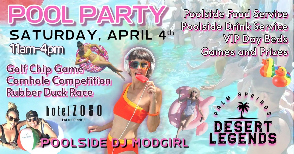 Poster of pool party