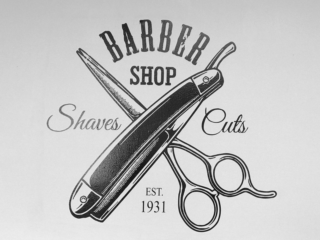 Image of Decal in Barbershop
