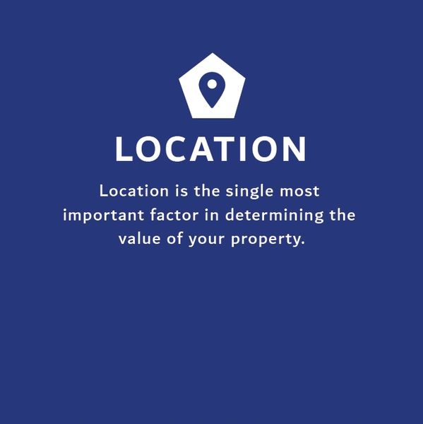 Location. Location is the single most important factor in determining value.