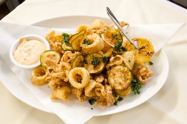 Food placed in plate