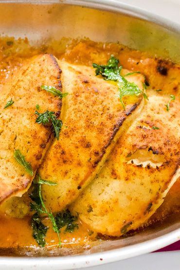 Food placed in plate