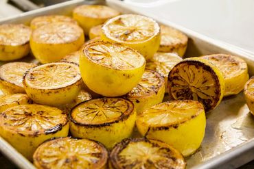 Food placed in plate