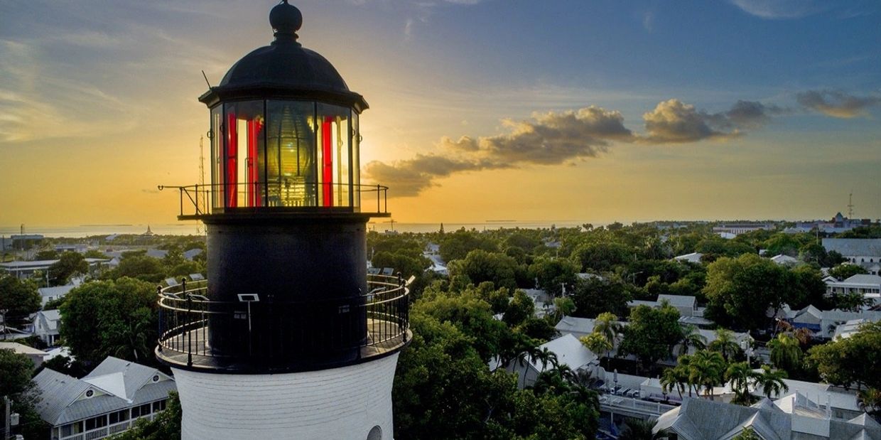 Key West Lighthouse at sunset