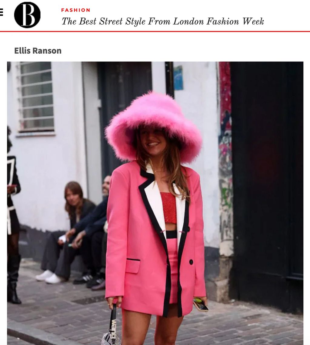 Harpers Baazar - The Best Streetstyle From LFW