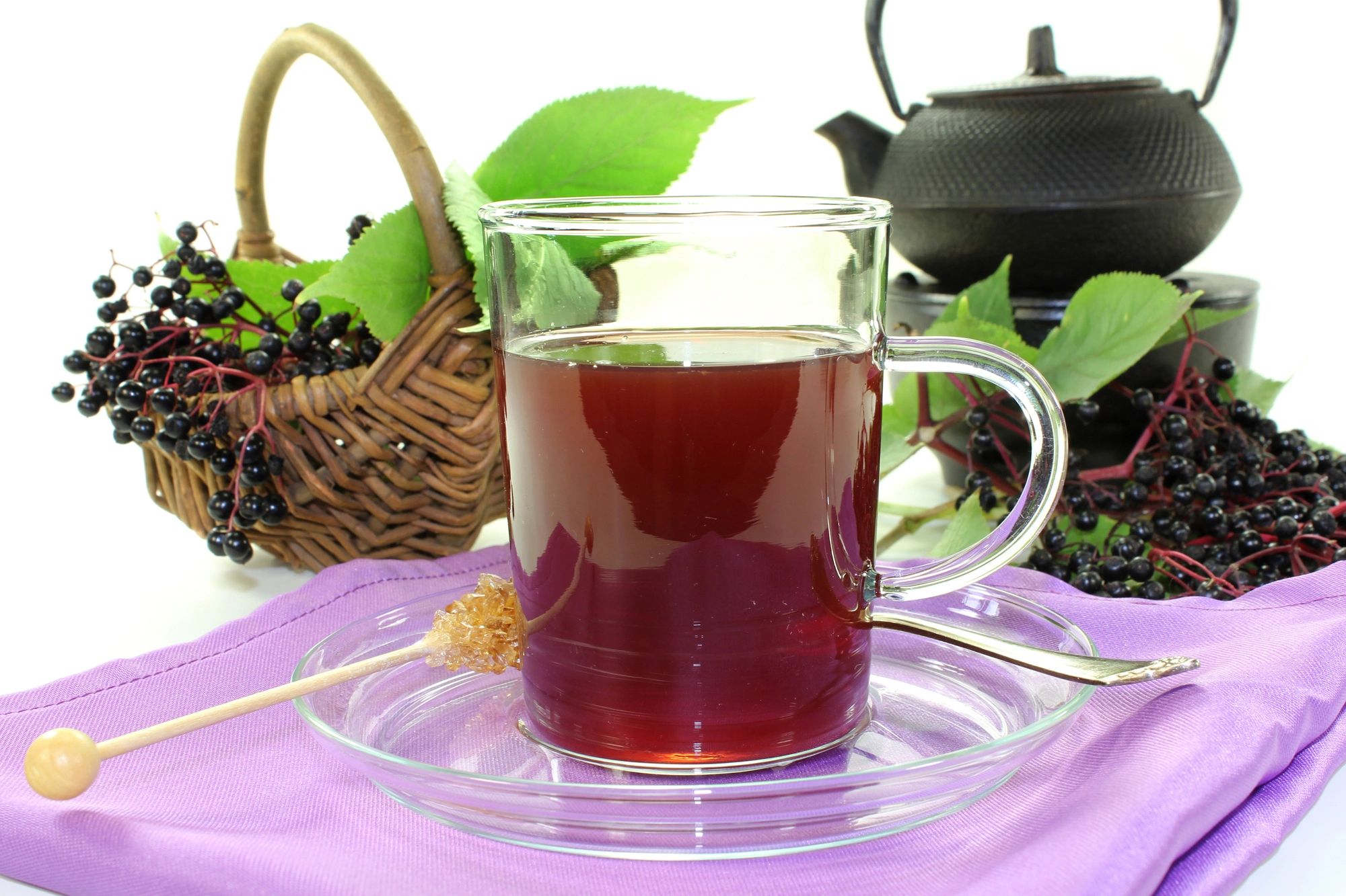 Elderberry and elderflower tea recipe
