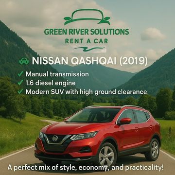 Nissan Qashqai 2019 – Red diesel SUV rental in Montenegro by Green River Rent a Car.