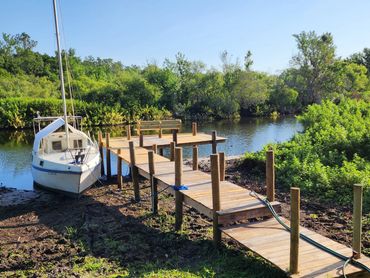 Dock on Lake Manatee and Manatee River - lots of birds and fish we love kayaking or relaxing here