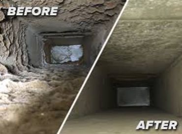 Duct Cleaning before and after
