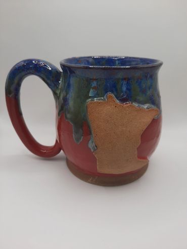 Fire engine red with cool blue coating? It sends shivers down my spine at the chemistry of the color