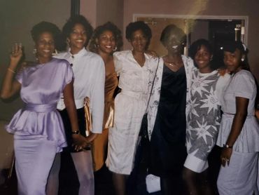 Aunt Mary her daughters, Sharon her daughter