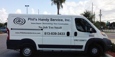 Best Handyman In Tampa, Florida. Fleet Van.