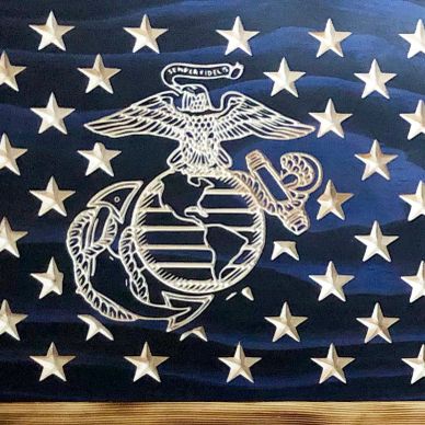 Marine Corps EGA flag.