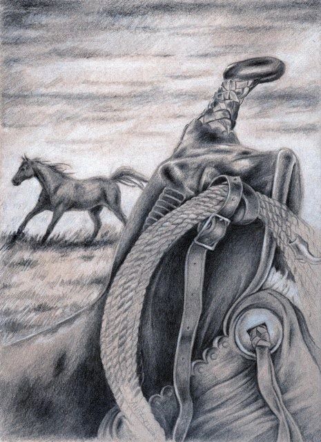 Drawing of saddle
