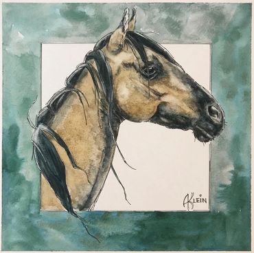 Buckskin horse