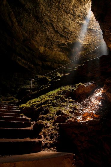 La Sima de Alcoron, Parque Natural del Alto Tajo Villanueva de Alcoron, Guadalajara, Spain.