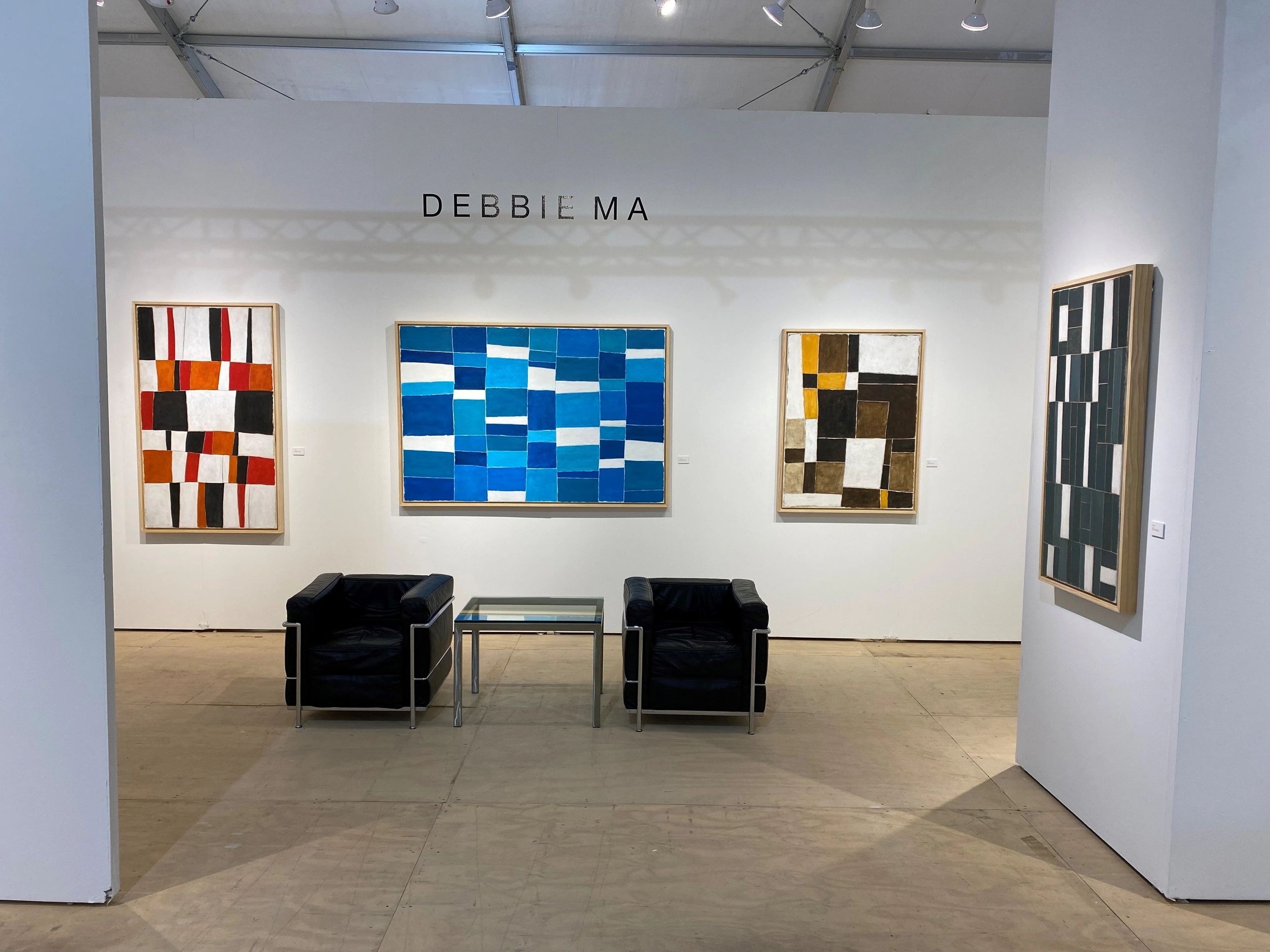 DMD Contemporary at MAAD 2021 - New paintings in marble dust on canvas by Debbie Ma - Booth C09.