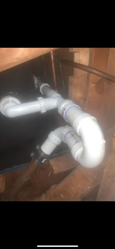 tub drain repipe