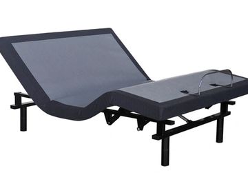 Adjustable bed frame.
