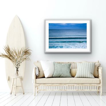 Portsea Ocean Beach framed print.