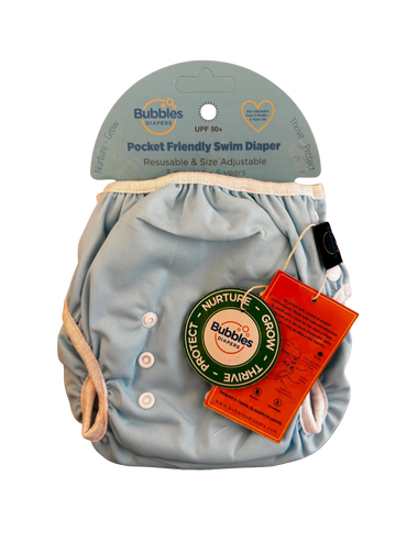 Blue Reusable Swim Diaper