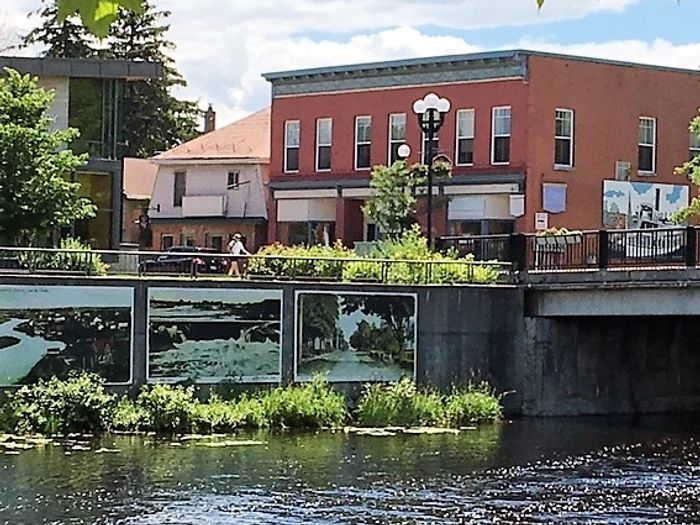 A view of the bridge into the downtown part of Kemptville
