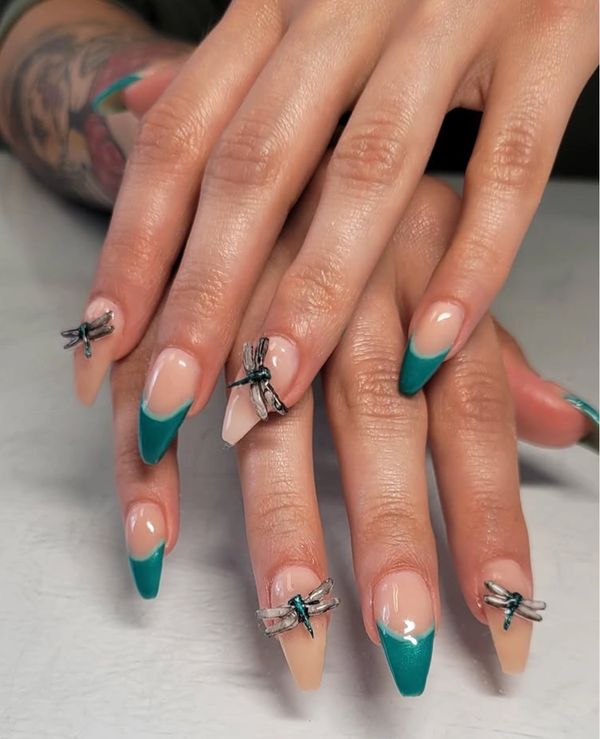 acrylic nails done by a licensed nail technician