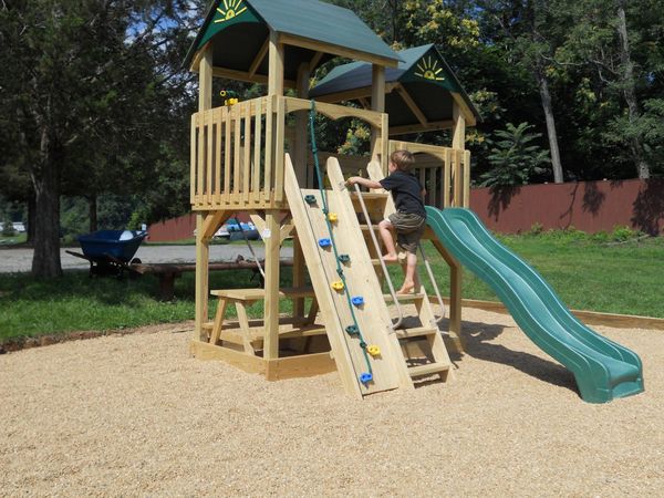 Childrens playscape.