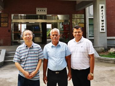 With Prof. Prasanta K. Panigrahi Director, IISER Kolkata at Hubei University, P. R. China.