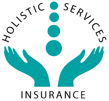 Logo of Holistic Services Insurance with hands and circles.