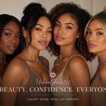 Diverse women showcasing beauty and lip therapy.