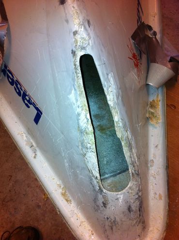 Laser damage removed