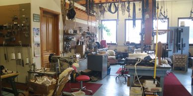 World Wide Equine's leather shop