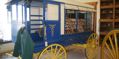 1850's Veterinarian Wagon in World Wide Equine's Dental Museum