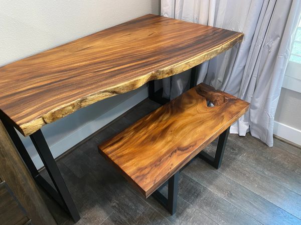 Rain tree table and bench