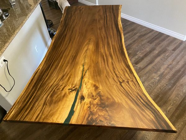 rain tree live edge table