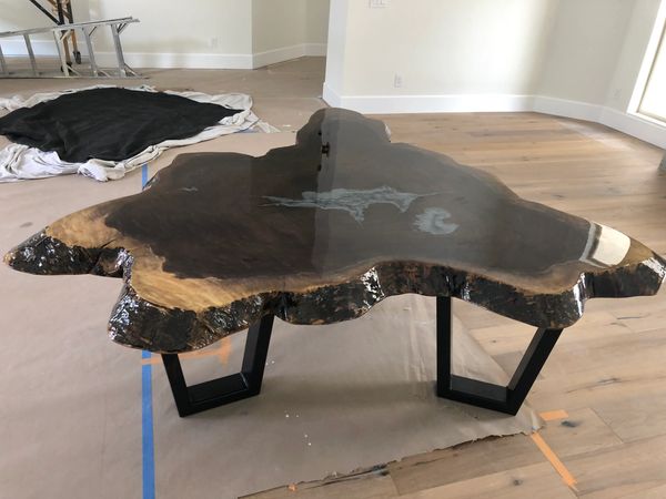 70" Black Walnut live edge Cookie Table
