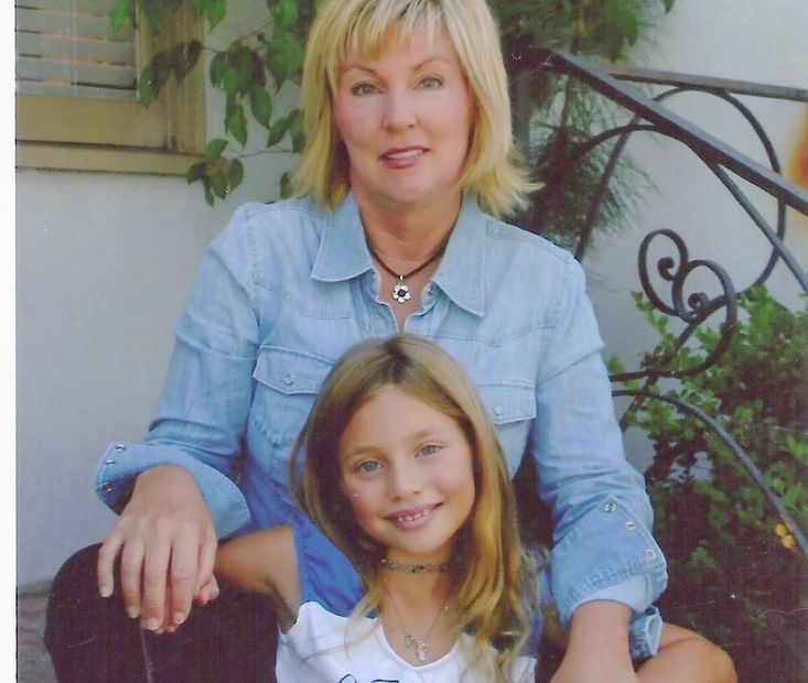 Evan with her daughter, Mackenzie.