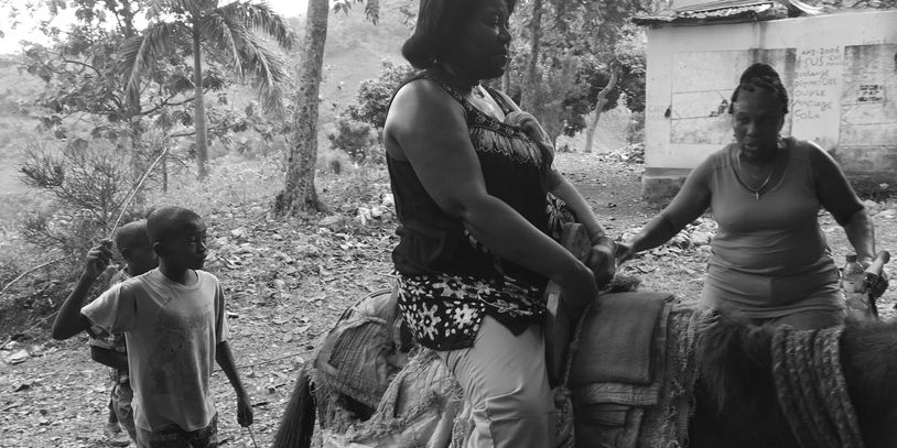 A major supporter of the School of Masson-Sion Mission got on a mule to get to the school after she 