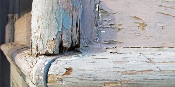 Peeling paint to be tested for lead