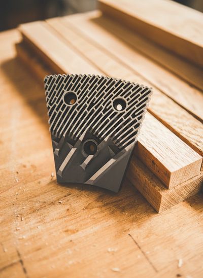 Precision refiner plate segment for MDF production, OEM-compatible.