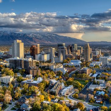 salt lake city pan shot