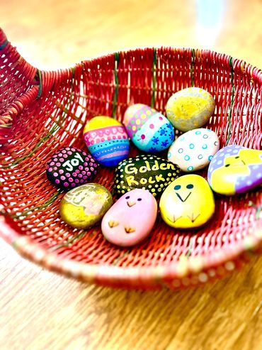 Creative Kids Child Care building community in Cobleskill New York with the Kindness "Rocks" project