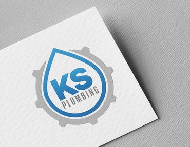 Logo design mock up on business card