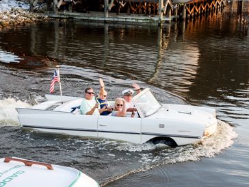 Amphicars at Disney Springs at Walt Disney World