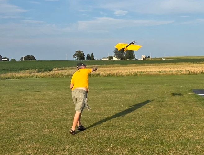 Mark launching "Killer Bee"