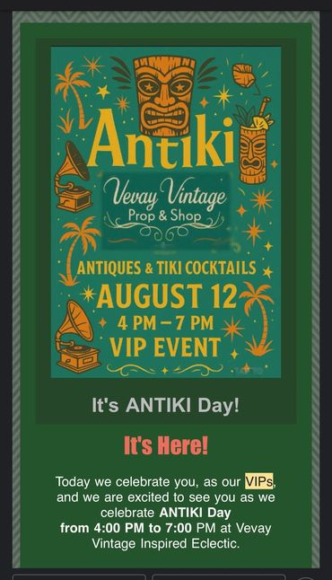 Poster for VIP AnTiki Event held August 12, 2025