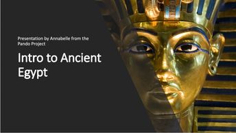 Intro to Ancient Egypt presentation title slide.