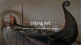 Intro to Viking Art presentation title slide.